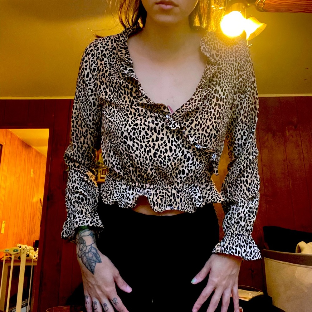 Leopard blouse